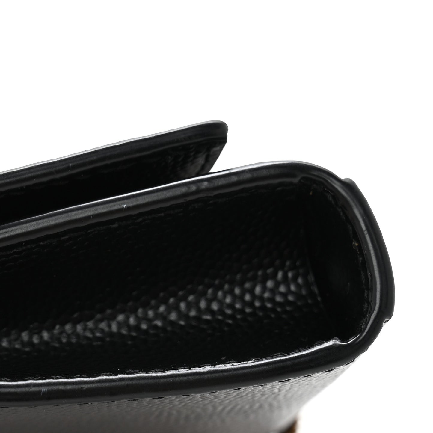 Grain De Poudre Micro Classic Monogram Kate Tassel Airpods Bag Black