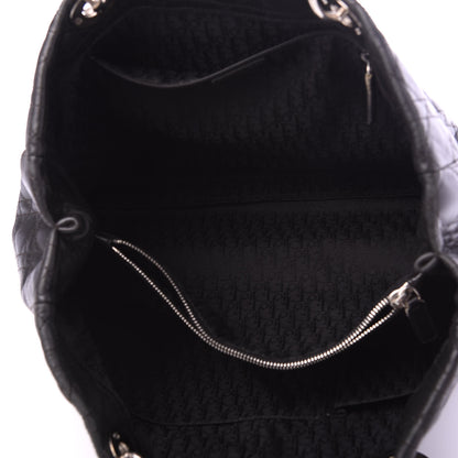 Christian Dior Lambskin Cannage Large Soft Lady Dior Shopping Tote Black 5 of 9
