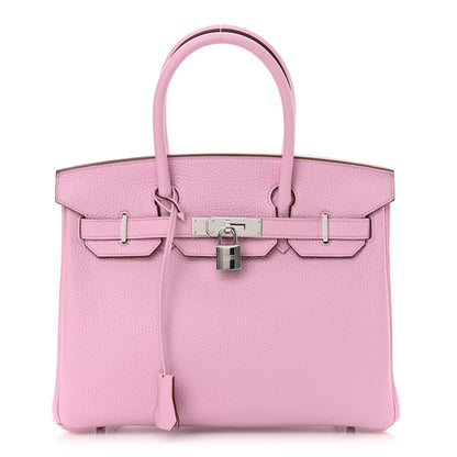 Hermes Taurillon Clemence Birkin 30 Mauve Sylvestre 1 of 14