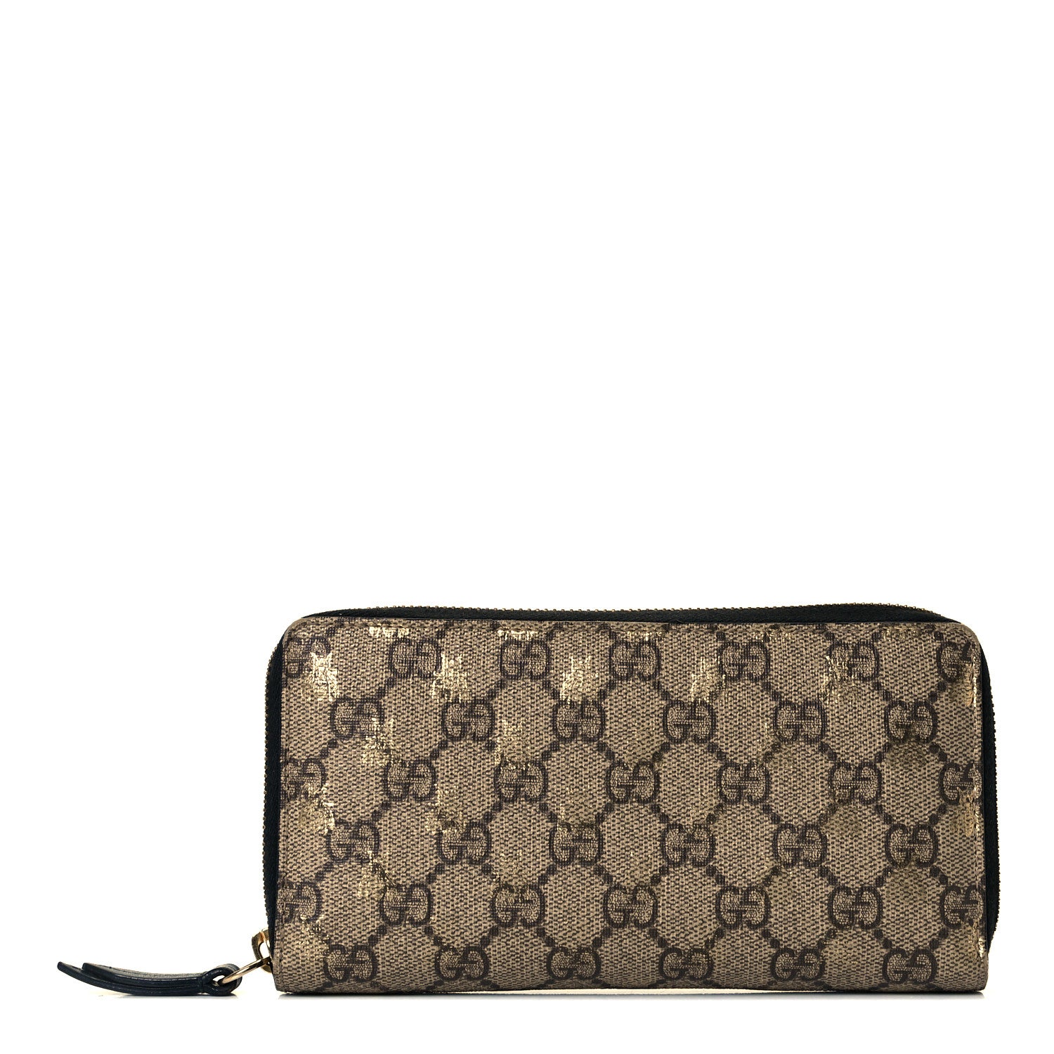 Gucci GG Supreme Monogram Bees Zip Around Wallet 1 of 8