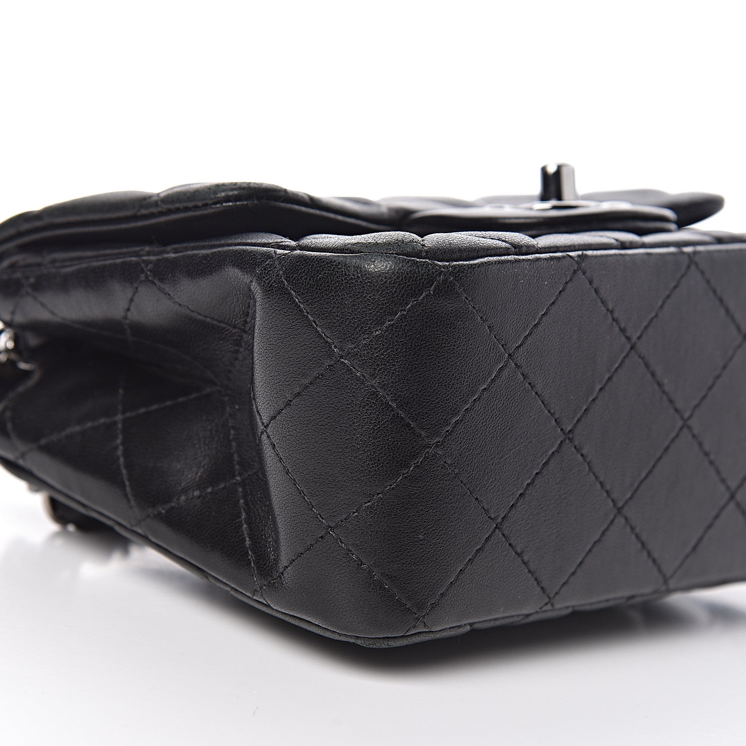 Chanel Lambskin Quilted Mini Square Flap Black 5 of 13