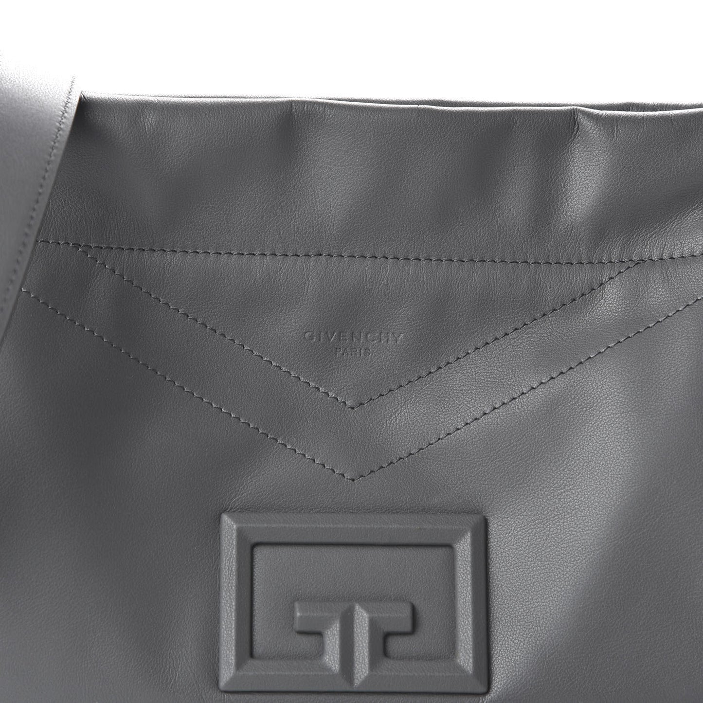 Calfskin Medium ID93 Satchel Storm Grey