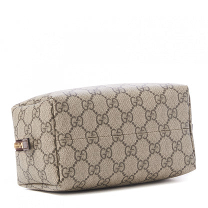 Gucci Soft GG Supreme Monogram Calfskin Medium Ophidia Cosmetic Case Beige Ebony New Acero 3 of 9