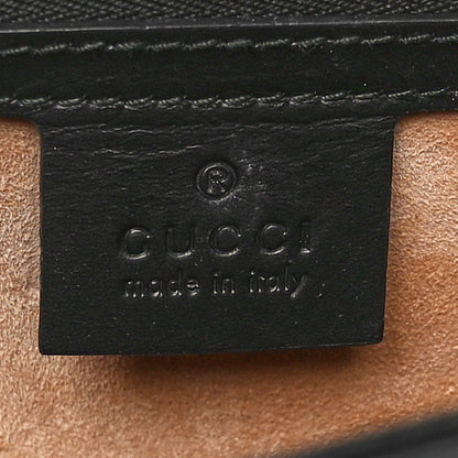 Gucci Calfskin Medium Sylvie Top Handle Bag Black 6 of 10