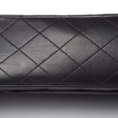 Chanel Lambskin Quilted Medium Double Flap Black 11 of 17
