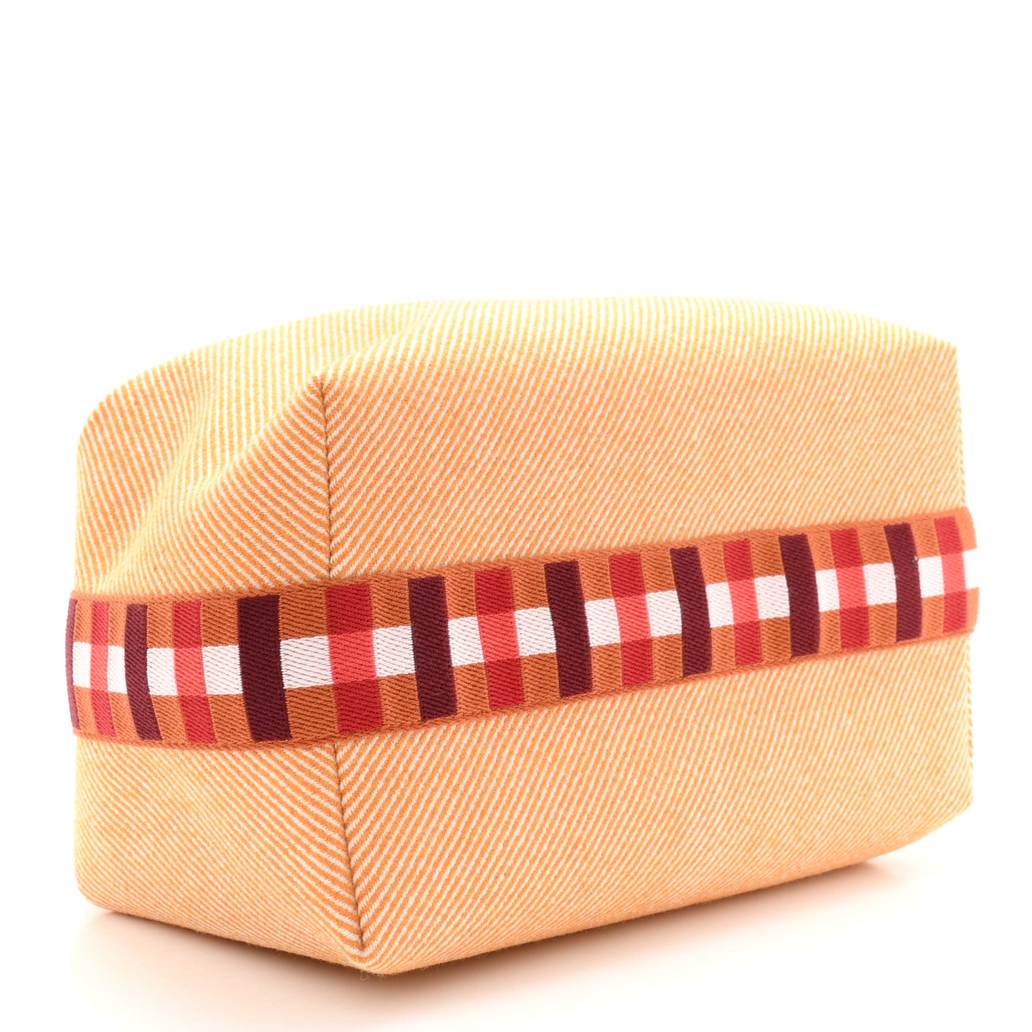 Merino Wool Large Au Carre Bride-A-Brac Pouch Fauve