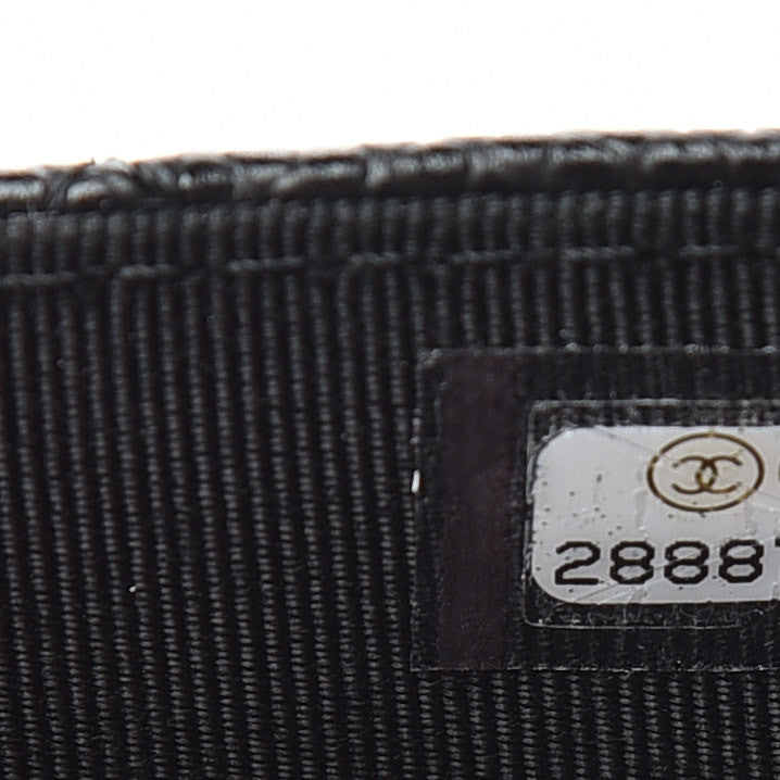 Chanel Caviar Quilted Flap Card Holder Wallet Black 8 of 9
