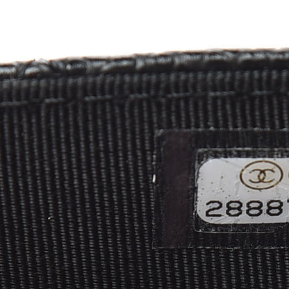 Chanel Caviar Quilted Flap Card Holder Wallet Black 8 of 10