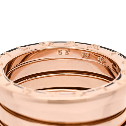 Bulgari 18K Rose Gold B.Zero1 Three-Band Ring 53 6.25 4 of 5