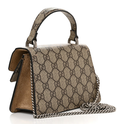 Gucci GG Supreme Monogram Mini Dionysus Top Handle Bag Taupe 3 of 13