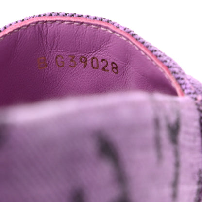 Chanel Cotton Jacquard Grosgrain CC Print Espadrilles 37 Purple Black 6 of 10