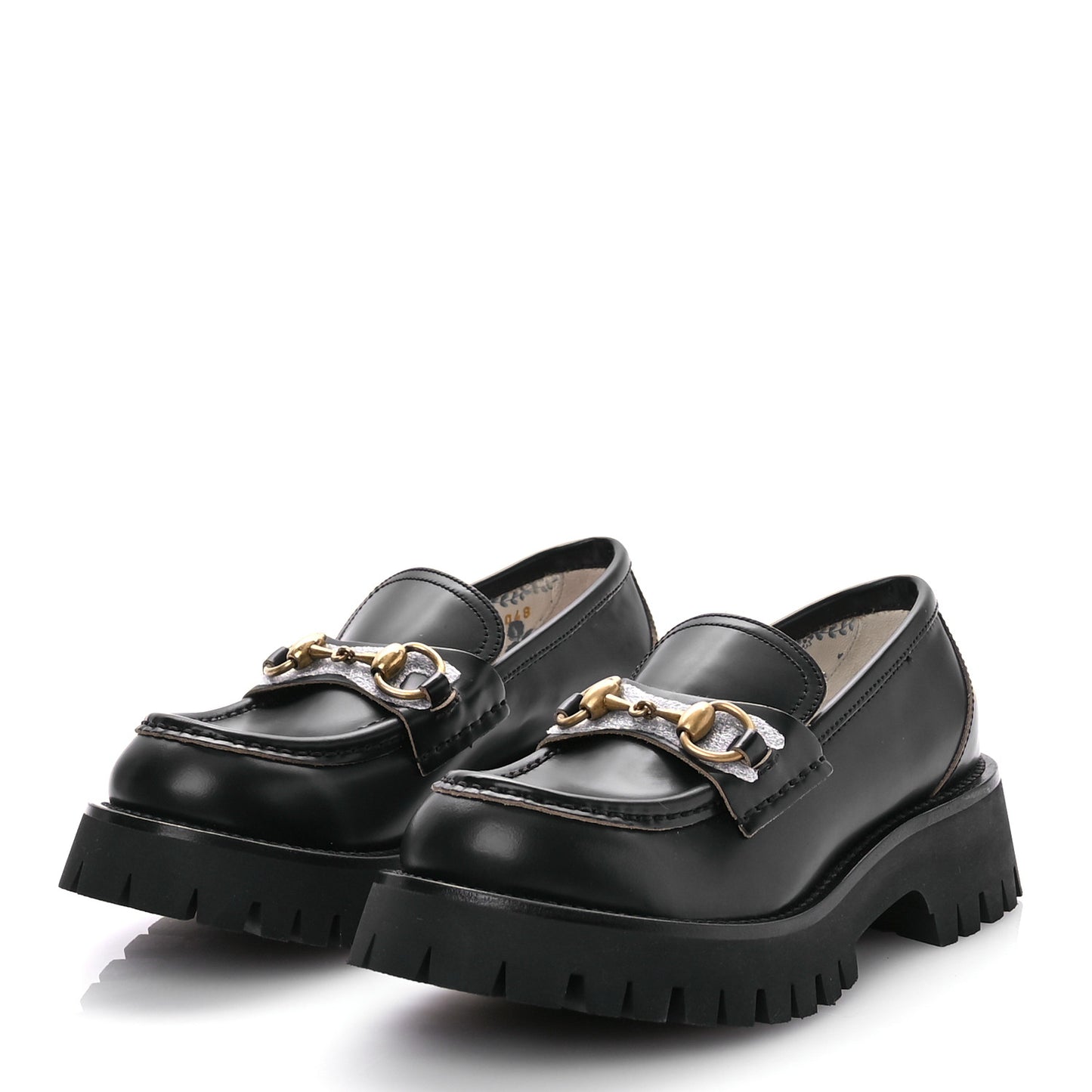 Cordovan Lux Womens Harald Horsebit 25mm Platform Loafers 35.5 Black