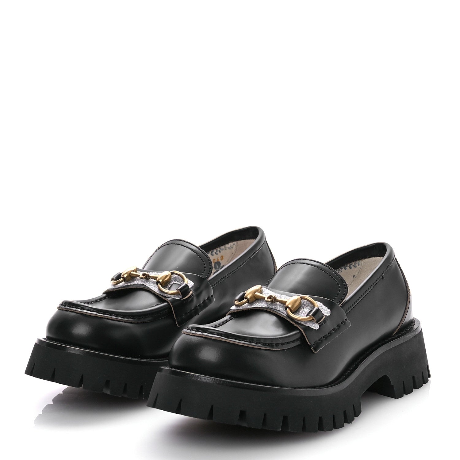 Gucci Cordovan Lux Womens Harald Horsebit 25mm Platform Loafers 35.5 Black 3 of 10