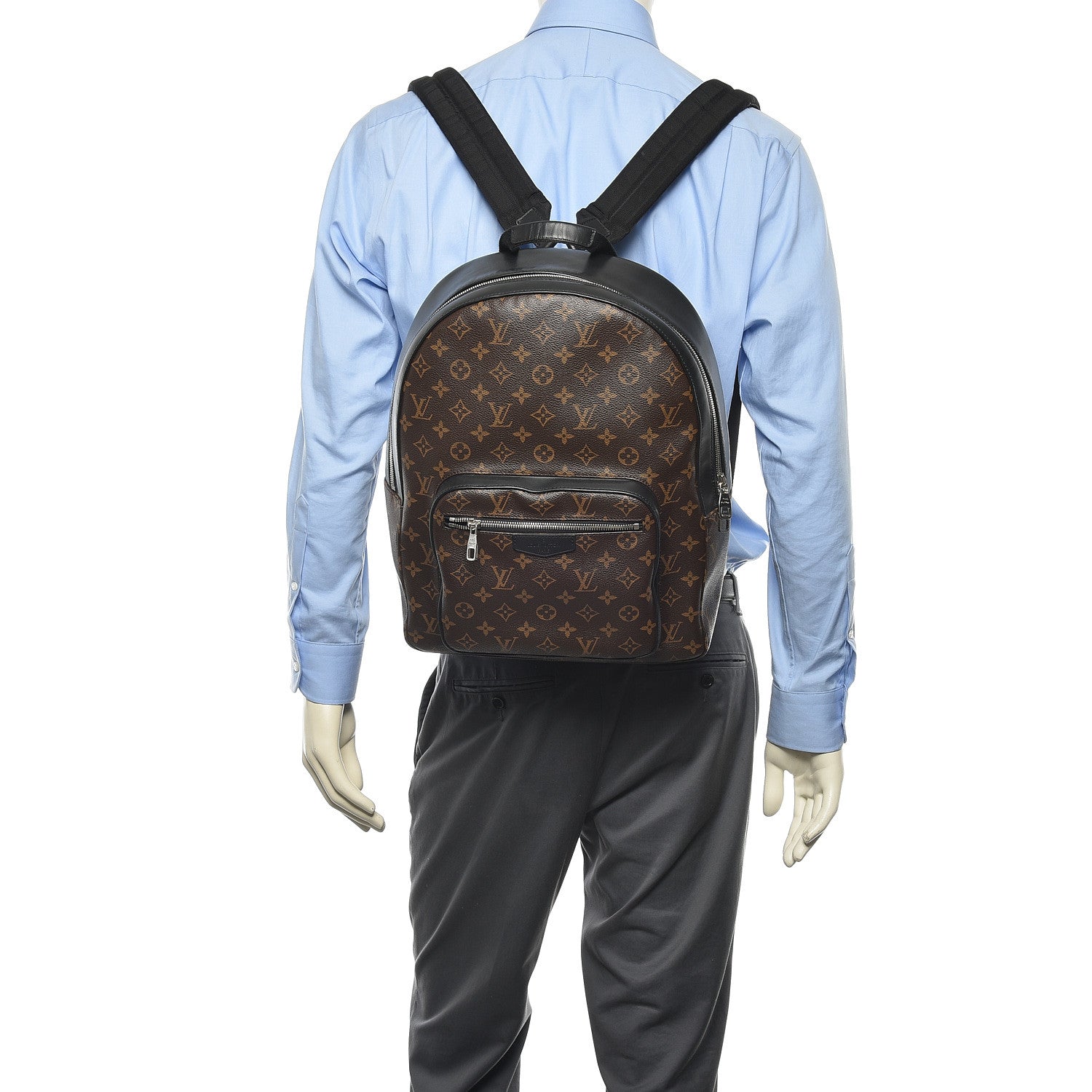 Louis Vuitton Monogram Macassar Josh Backpack 2 of 12