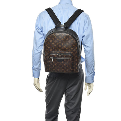 Louis Vuitton Monogram Macassar Josh Backpack 2 of 12