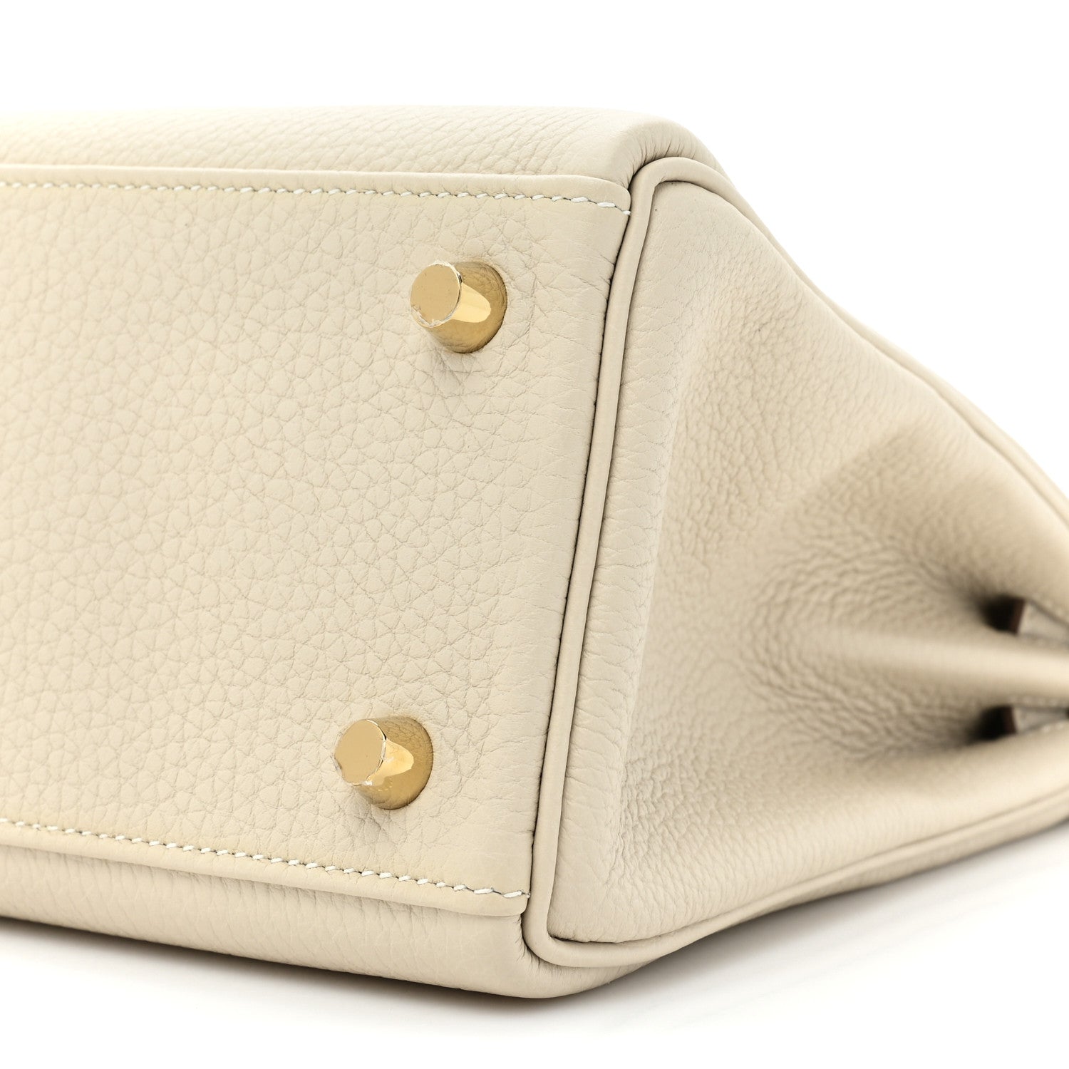Hermes Togo Kelly Retourne 25 Craie 7 of 8