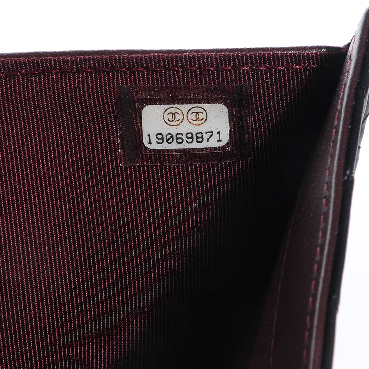 Lambskin Quilted Large Flap Wallet Black