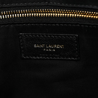 Saint Laurent Lambskin Quilted Maxi Icare Shopping Tote Black 7 of 11
