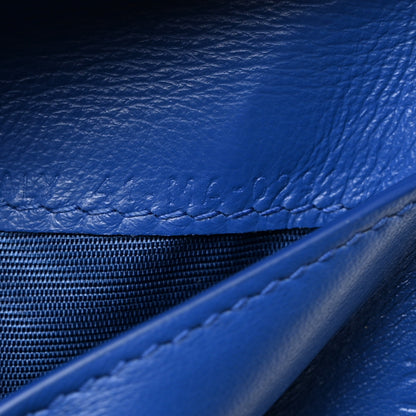 Christian Dior Patent Cannage Lady Dior Lotus Wallet Blue 8 of 8