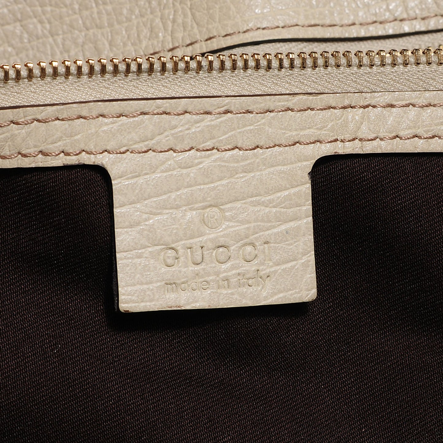 Monogram Large Horsebit Chain Hobo Off White