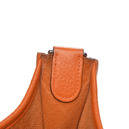 Hermes Taurillon Clemence Evelyne III PM Orange 4 of 9