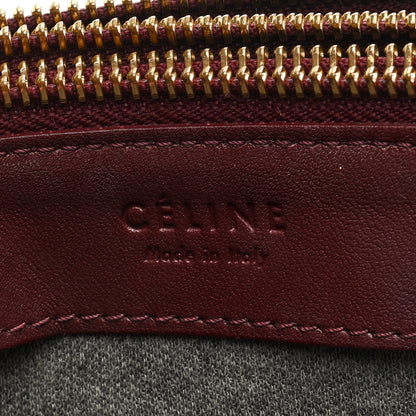 Celine Smooth Lambskin Small Trio Crossbody Bag Burgundy 8 of 11