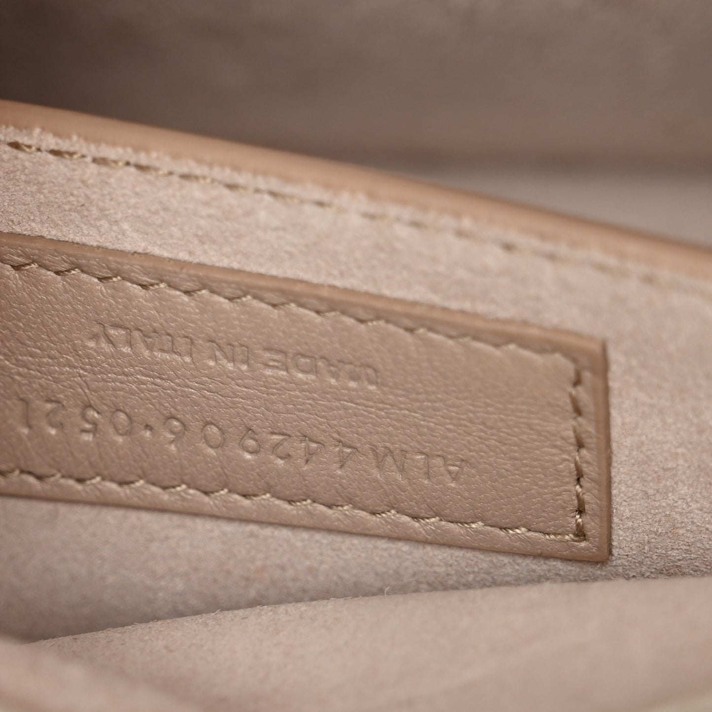 Calfskin Medium Monogram Sunset Crema Soft