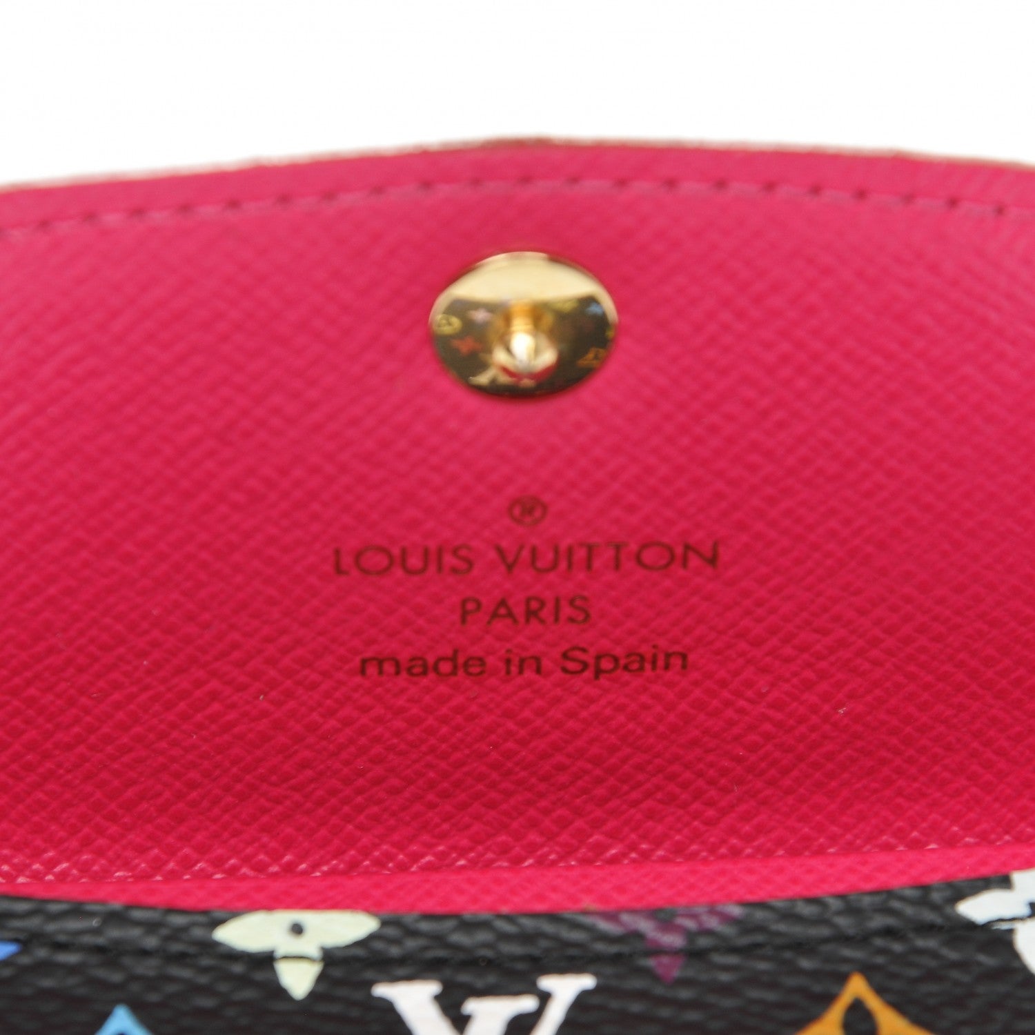 Louis Vuitton Monogram Multicolor Business Card Holder Black Grenade 6 of 6