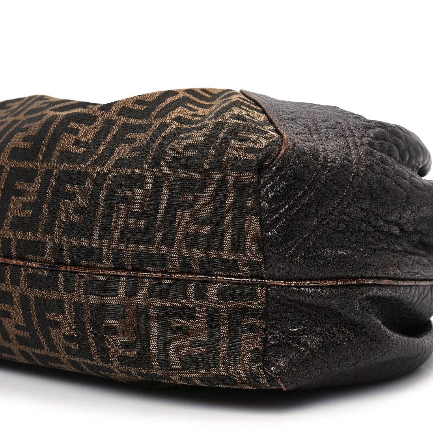 Fendi Zucca Nappa Nuvolata Vitello Tortuga Spy Tobacco Moro 10 of 13