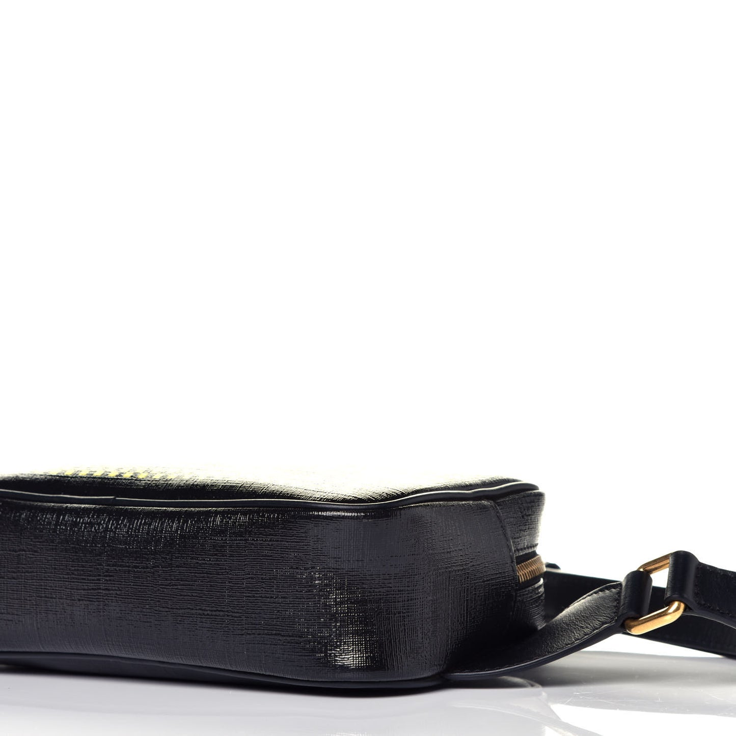 Coated Canvas 90's Logo Belt Bag Black