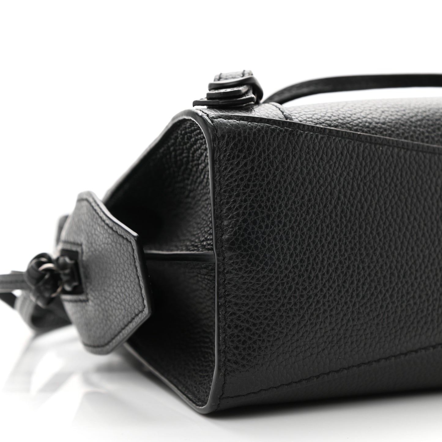 Grained Calfskin Neo Classic Black Hardware Mini City Black