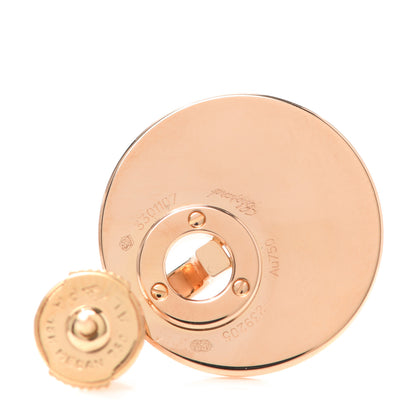 Chopard 18K Rose Gold Diamond Xtravaganza Round Drop Earrings 3 of 4