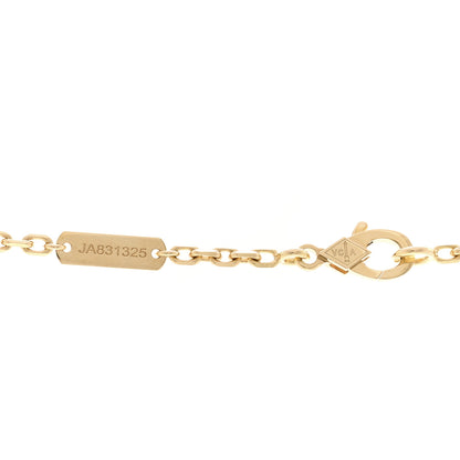 Van Cleef & Arpels 18K Yellow Gold Byzantine Alhambra Pendant Necklace 5 of 6