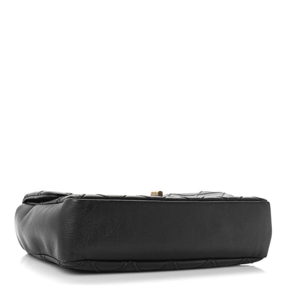 Chanel Calfskin Diamond Debossed Medium Cosmos Flap Black 3 of 8