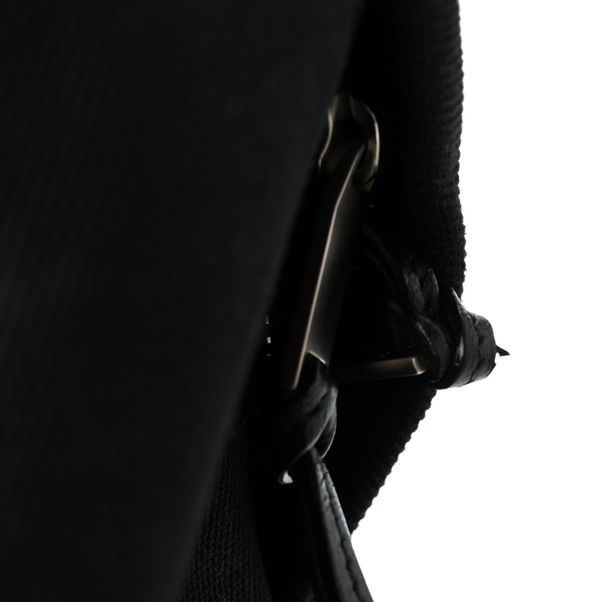 Saint Laurent Canvas Signature Embroidered City Backpack Black 10 of 10