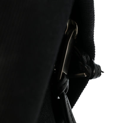 Saint Laurent Canvas Signature Embroidered City Backpack Black 10 of 10