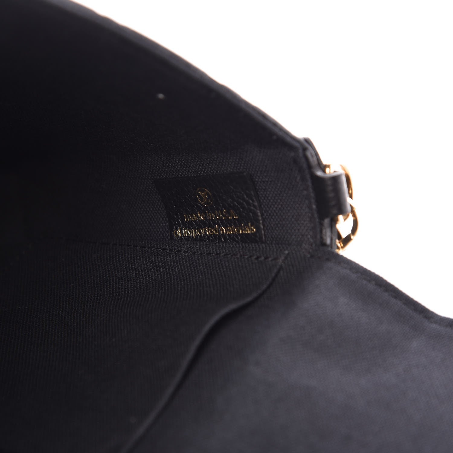 Louis Vuitton Empreinte Pochette Felicie Chain Wallet Black 7 of 9