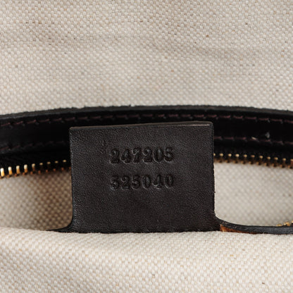 Gucci Monogram Vintage Web Medium Boston Dark Brown 7 of 7