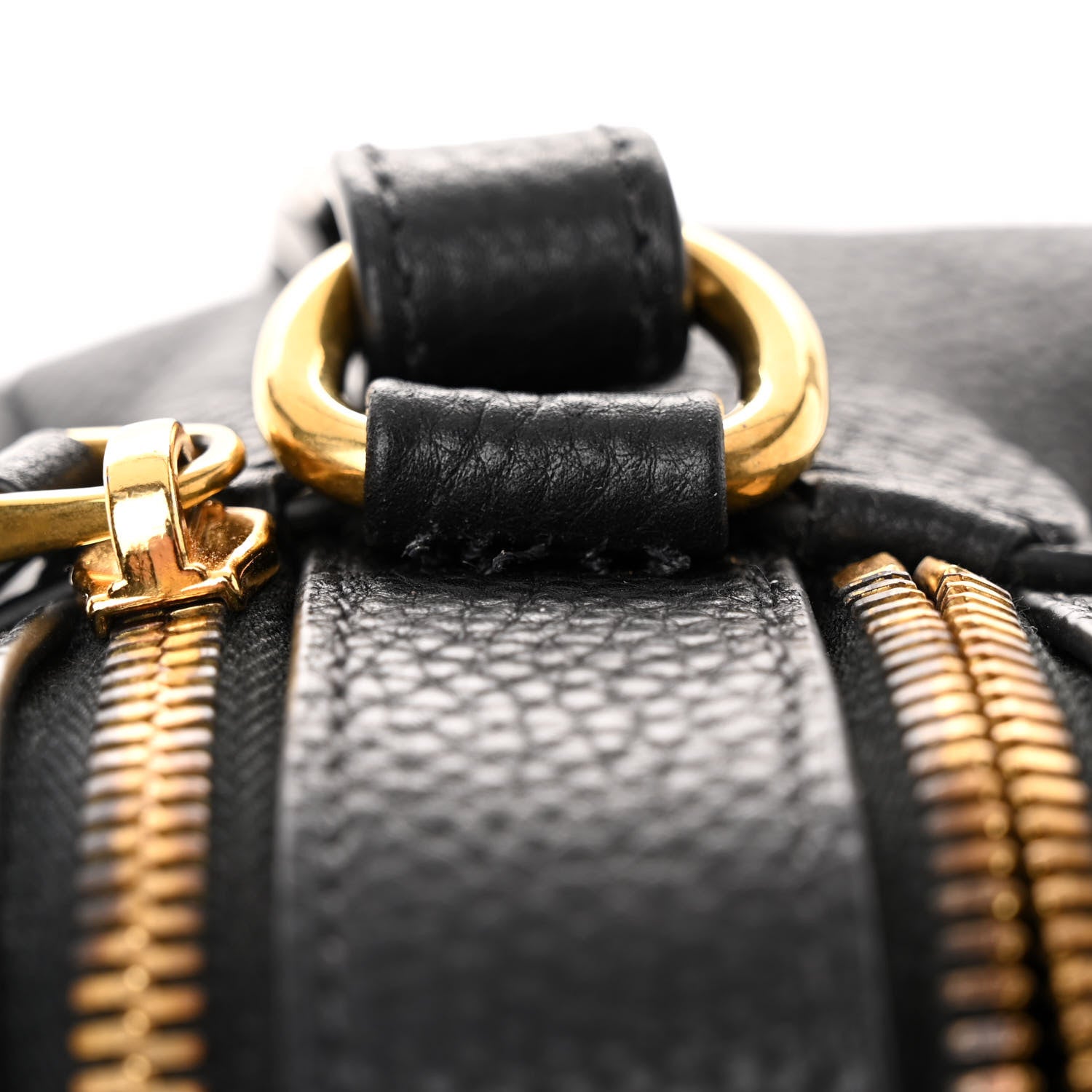 Prada Vitello Daino Medium Double Zip Shoulder Bag Black 11 of 12