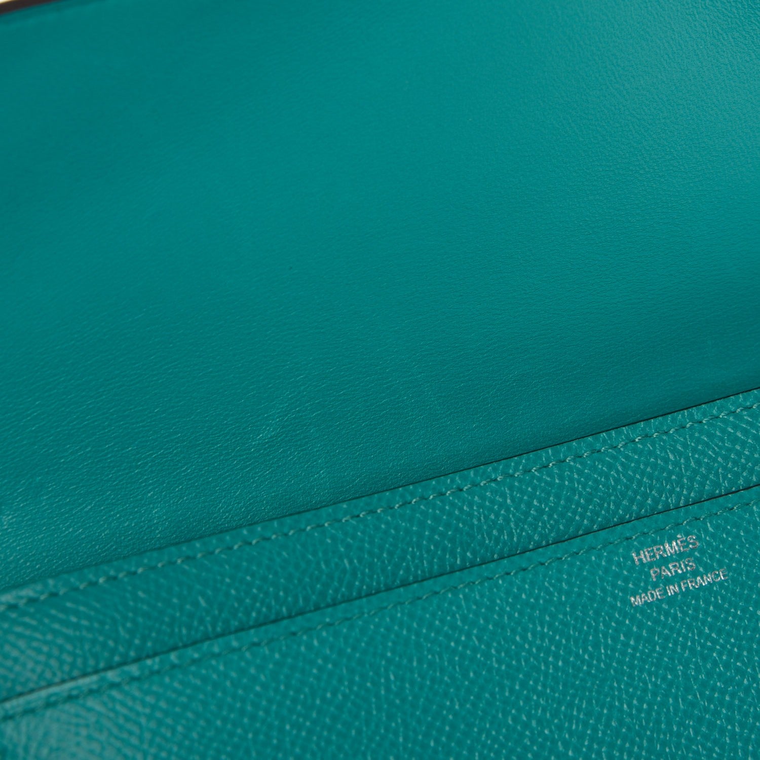Hermes Epsom Constance Long Wallet Bleu Paon 12 of 14
