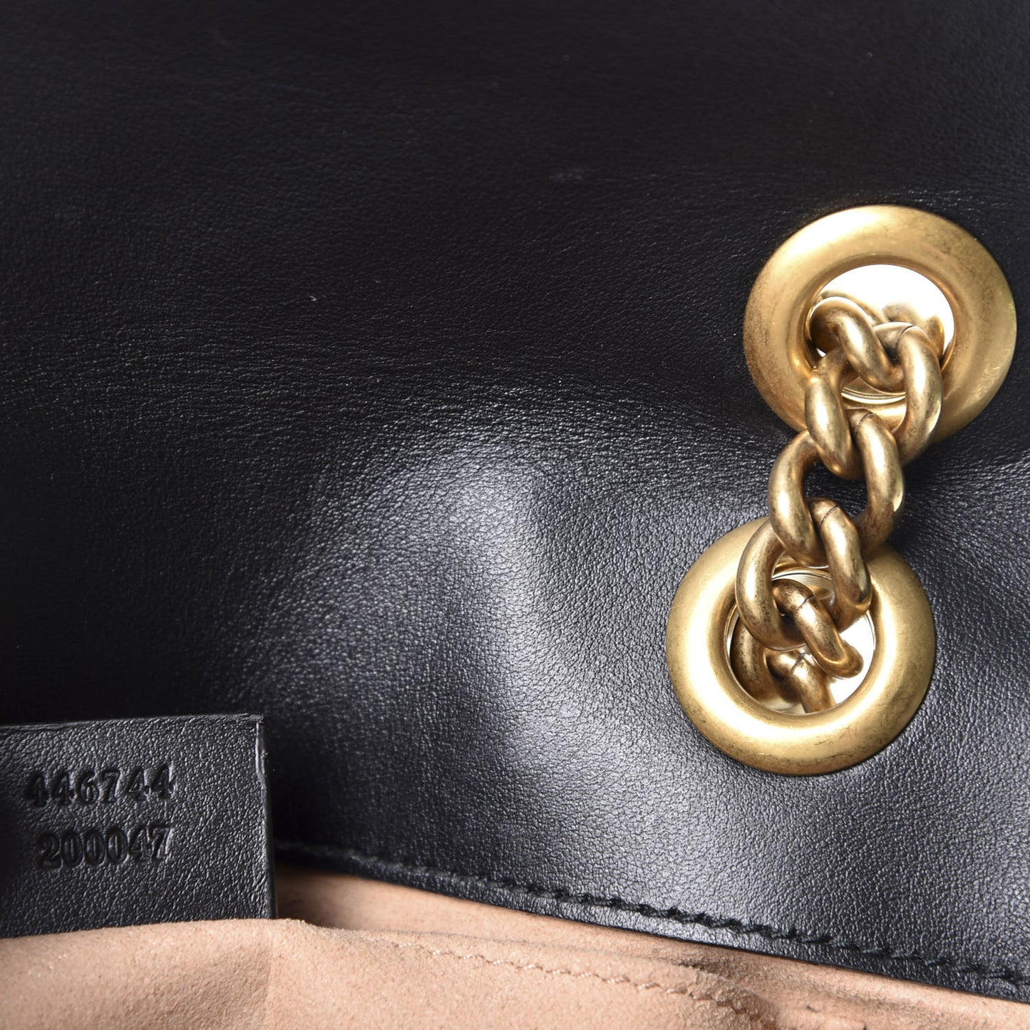 Calfskin Matelasse Mini GG Marmont Shoulder Bag Black