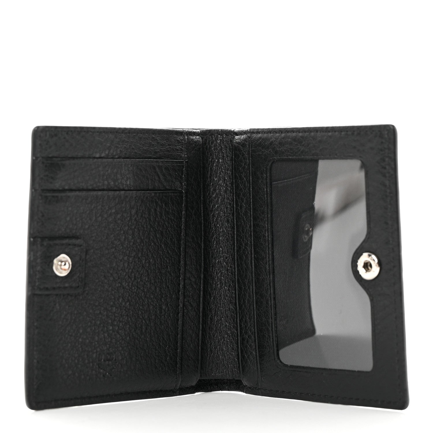 MCM Calfskin Ottomar Monogram Bi-Fold Wallet Black 5 of 8