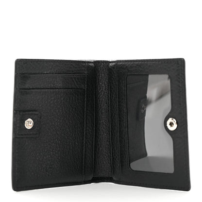 MCM Calfskin Ottomar Monogram Bi-Fold Wallet Black 5 of 8