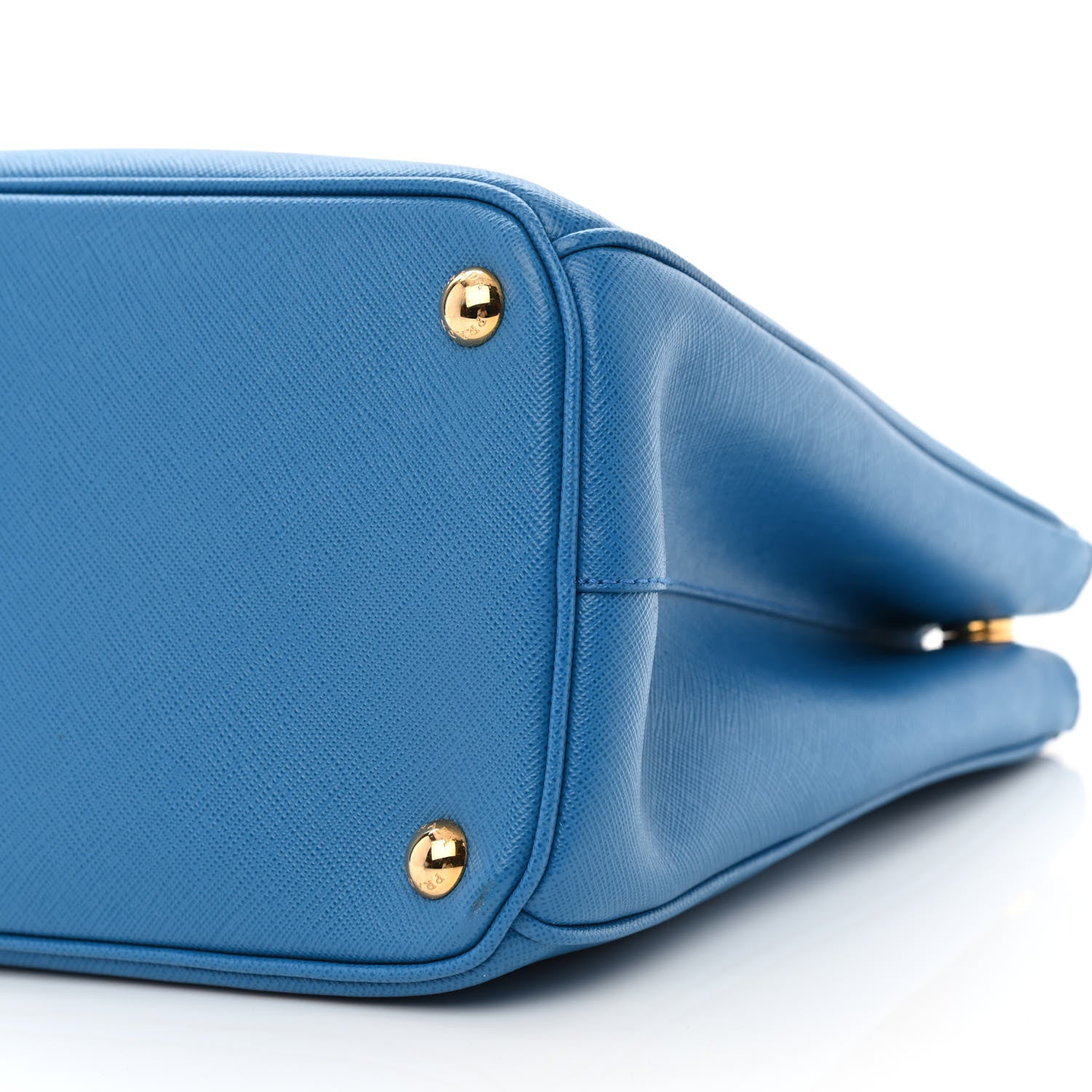 Prada Saffiano Medium Galleria Double Zip Tote Sea Blue 10 of 10