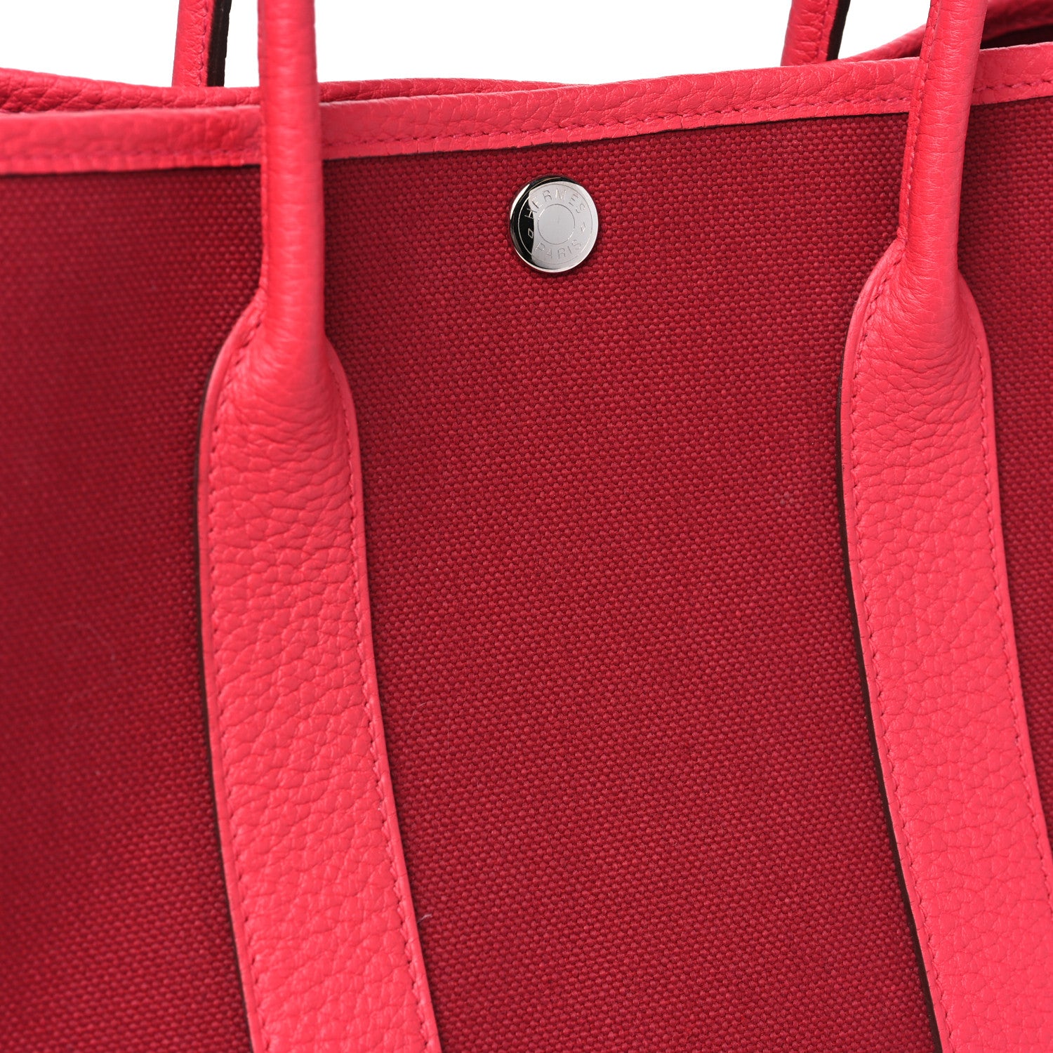 Hermes Toile Militaire Negonda Garden Party 30 TPM Rouge Grenat Bougainvillea 11 of 12