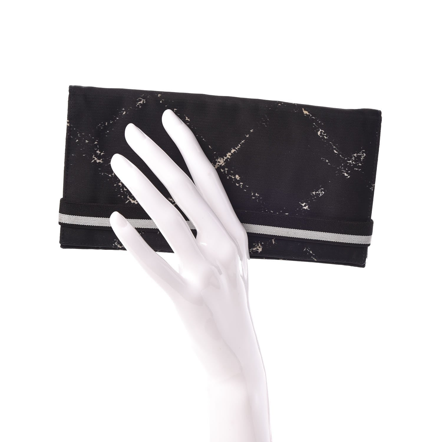 Chanel Nylon Travel Flap Wallet Black 2 of 10