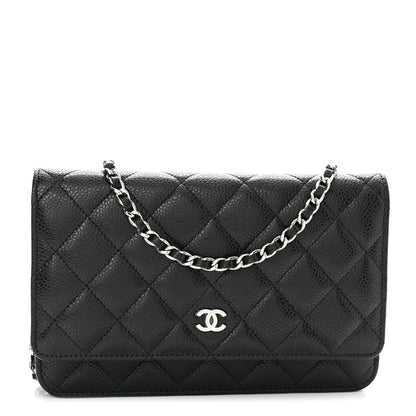 Chanel Caviar Quilted Wallet On Chain WOC Black 1 of 12