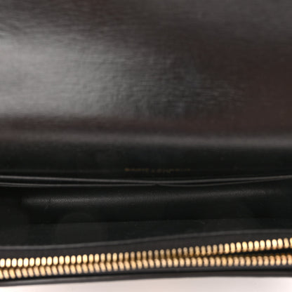 Saint Laurent Calfskin Monogram Sunset Chain Wallet Black 5 of 9