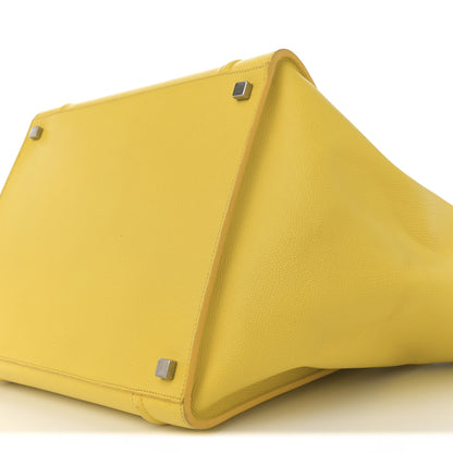 Celine Grained Calfskin Medium Phantom Luggage Yellow 10 of 15