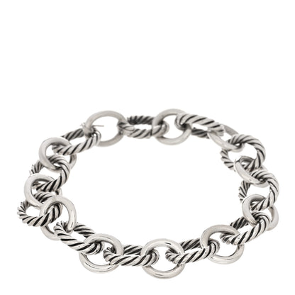 David Yurman Sterling Silver 12mm Large Oval Link Bracelet 1 of 3